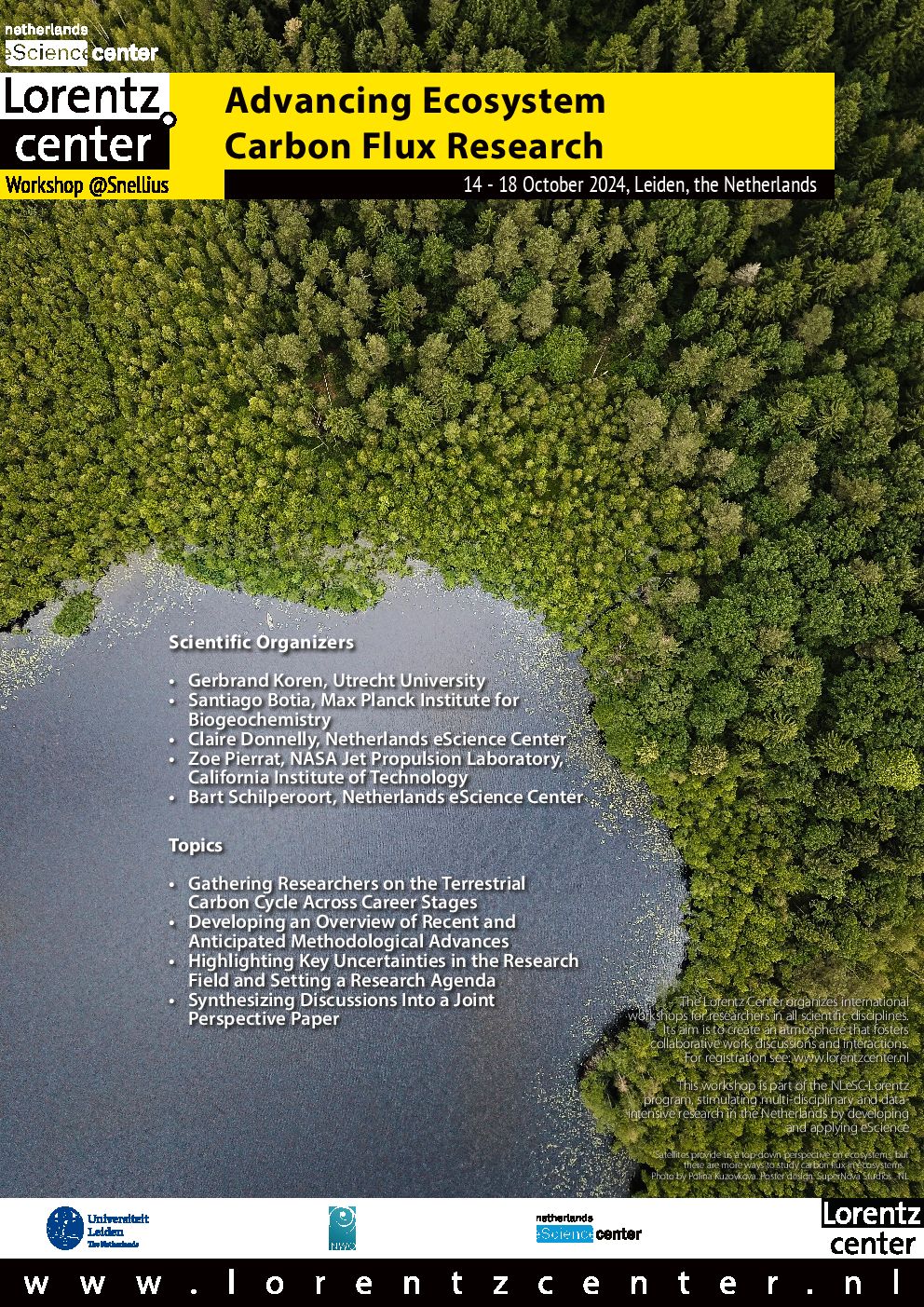 Poster from the Advancing Ecosystem Carbon Flux Research workshop at the Lorentz Center